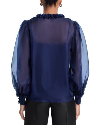 Flower Trim Blouse - Exclusive