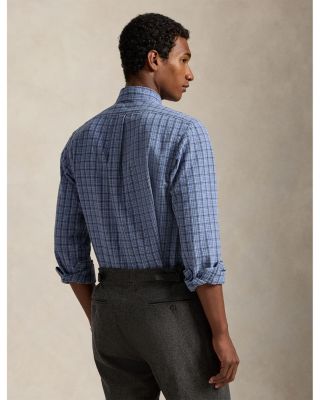 Classic Fit Plaid Oxford Button Down Shirt