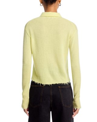 The Loose Cashmere Polo Cardigan Sweater