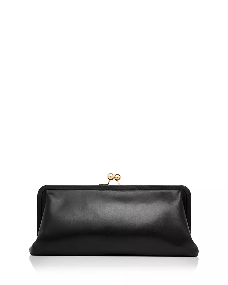 Aqua Leather Coin Purse Clutch - Exclusive