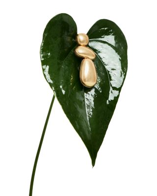 Dinah Dome Drop Earrings, 1.8"L