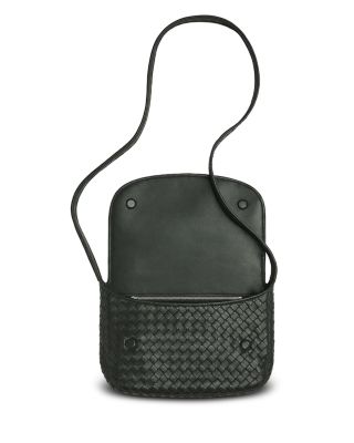 Fluffy Intrecciato Leather Crossbody Bag