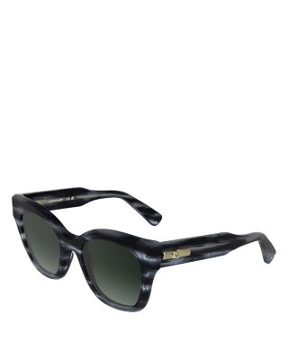 Roseau Striped Square Sunglasses, 51mm