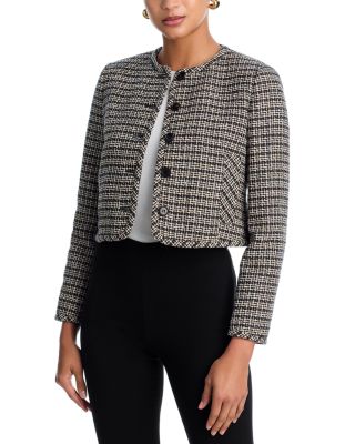 Woven Tweed Cardigan Jacket