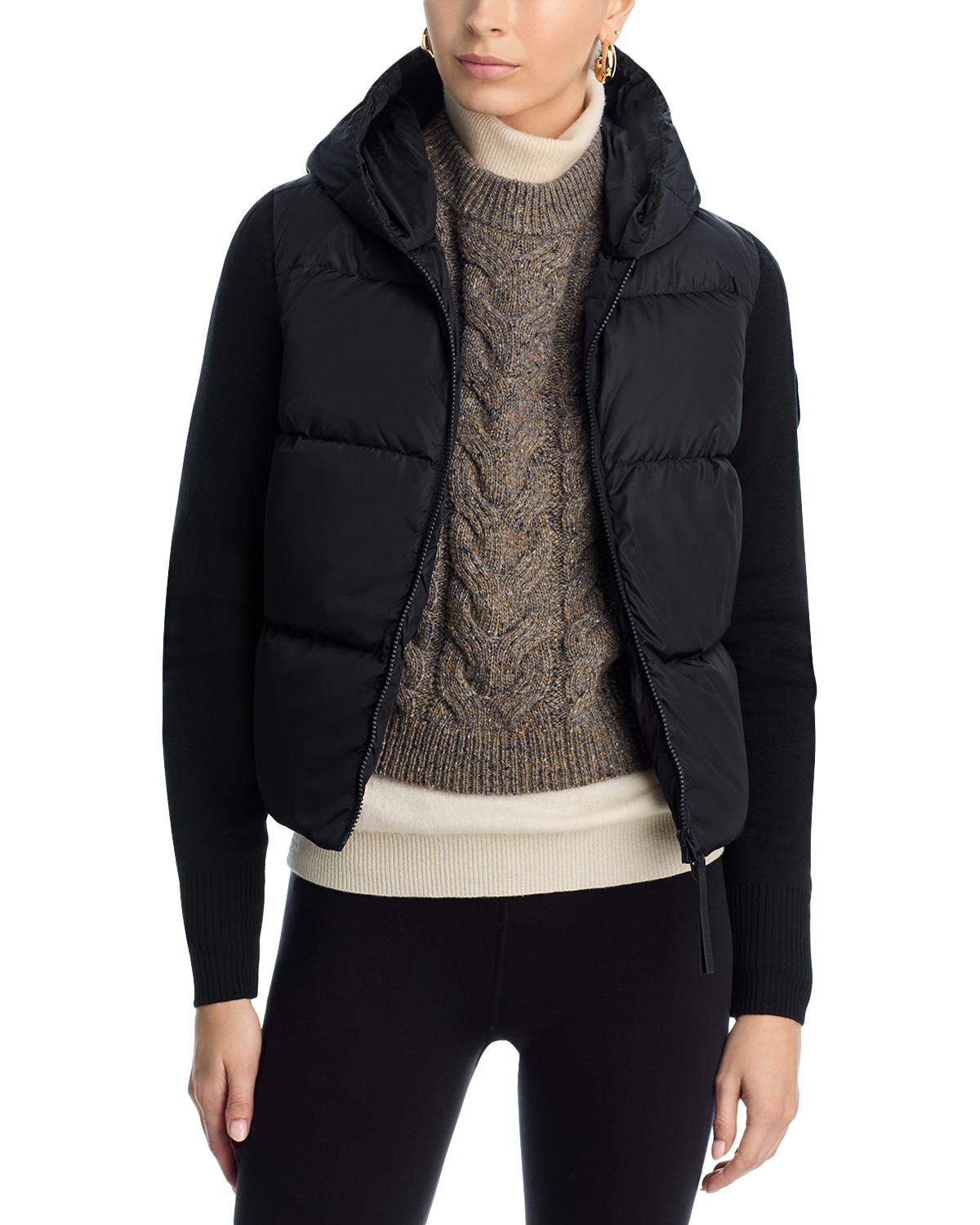 Hybridge Quilted Knit Hoody Jacket
