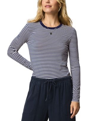 Splendid Striped Long Sleeve Tee | Bloomingdale's Women
