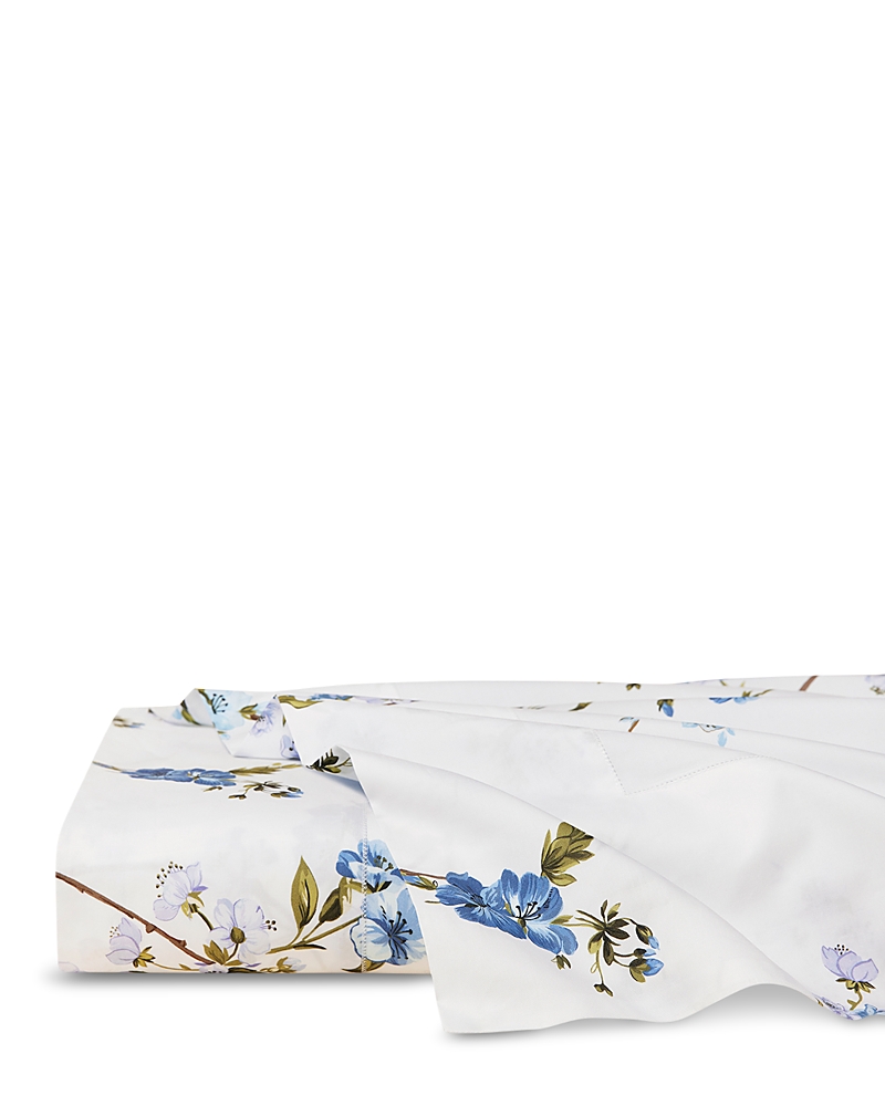 Pratesi Fresia Flat Sheet, Twin In Blue