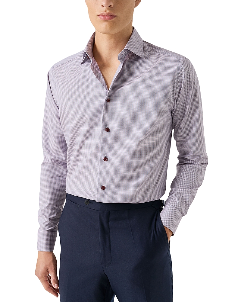 Eton Contemporary Fit Check Twill Shirt