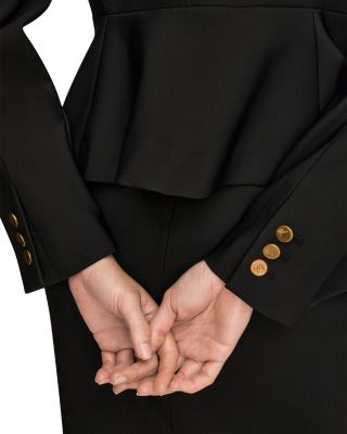 Peplum Turtleneck Blazer Jacket