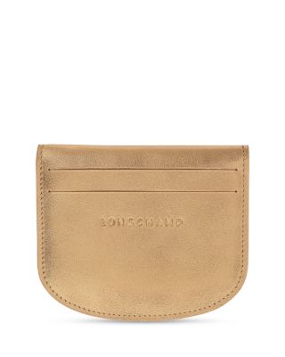 Le Pliage Metallic Leather Card Case