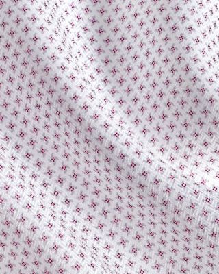 Trim Fit Micro Geometric Print Dress Shirt