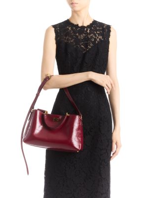 Leather Top Handle Bag