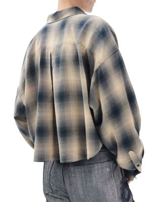 Marin Cropped Plaid Shirt