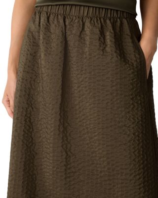 Quilted Silk A Line Skirt