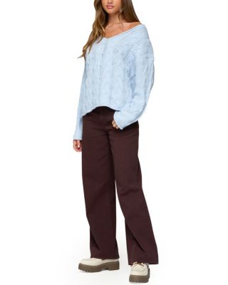 Inga Oversized Cable Knit Sweater