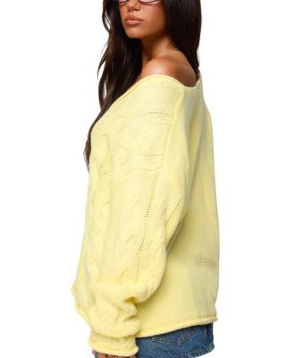 Inga Oversized Cable Knit Sweater