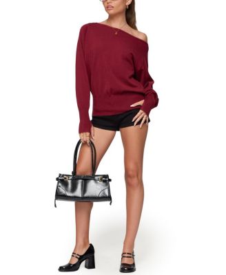 Off Shoulder Oversized Sweater