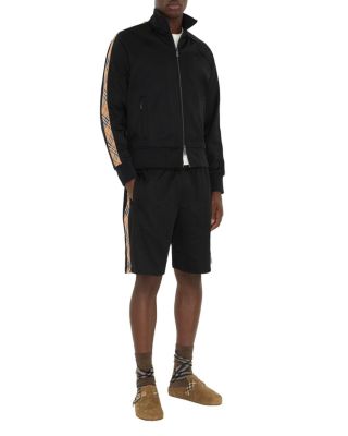  Check Trim Cotton Blend Shorts