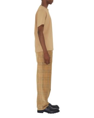 Check Corduroy Trousers