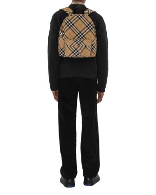 Small Check Backpack