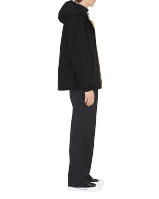 Reversible Check Nylon Hooded Jacket