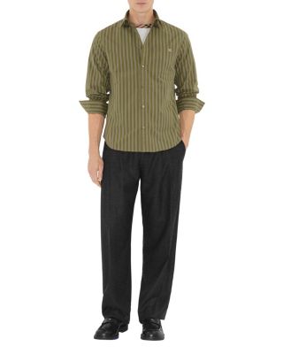  Regular Fit Striped Cotton Shirt