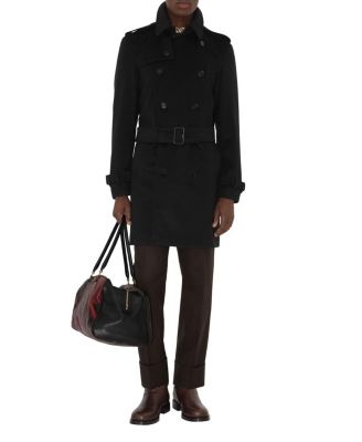 Mid-length Cashmere Trench Coat