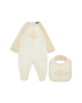 Unisex Stretch Jersey Footie and Bib Set - Baby