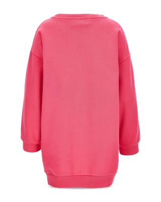 Girls' Electric Logo Embroidery Studded Fleece Dress - Little Kid, Big Kid