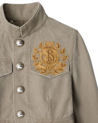  B Crest Cotton Tailored Jacket