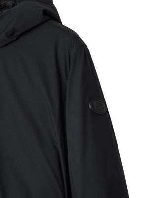  Mid-length Hooded Nylon Coat