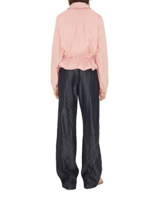  Tropical Gabardine Hooded Trench Jacket