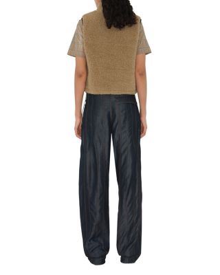 Cropped Fleece Gilet