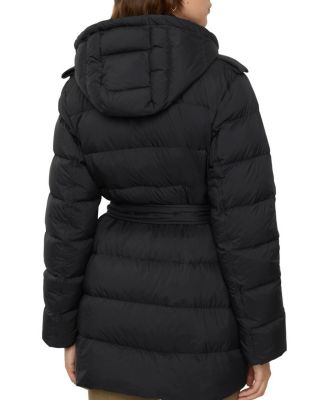Short Nylon Hooded Puffer Coat