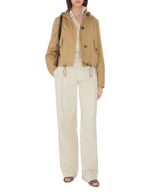  Short Gabardine Parka