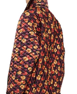 Geranium Leaf Quilted Nylon Floriston Jacket