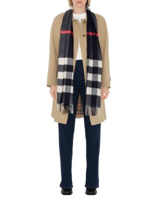 Check Cashmere Scarf