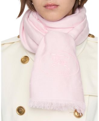  Wide Check Wool Silk Scarf