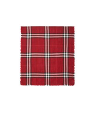  Reversible Check Wool Silk Scarf