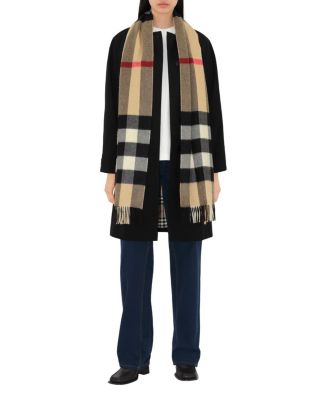 Check Cashmere Scarf