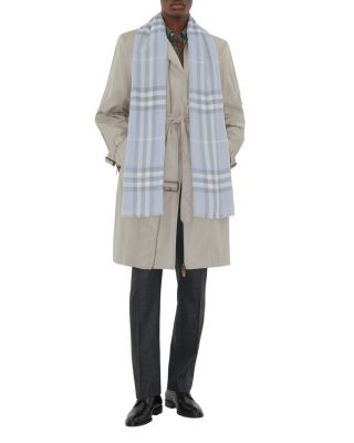  Wide Check Wool Scarf