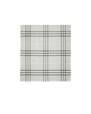  Wide Check Wool Scarf