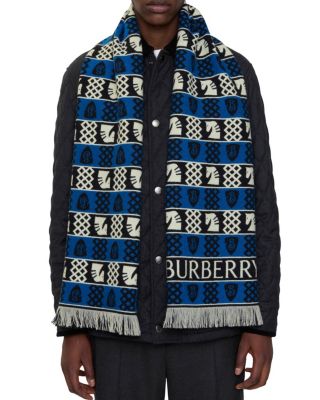  Chess Fair Isle Wool Scarf