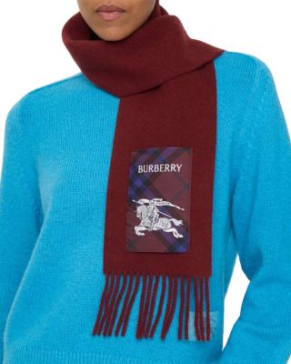 Check Label Cashmere Scarf