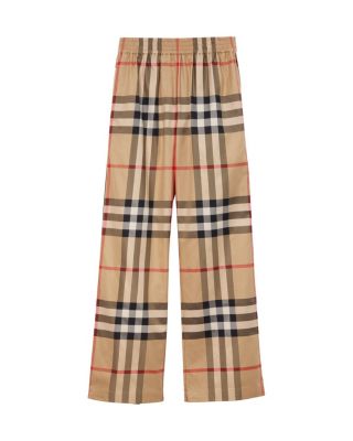 Check Cotton Trousers