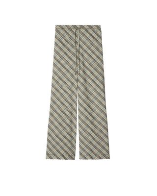 Check Cotton Pyjama Trousers