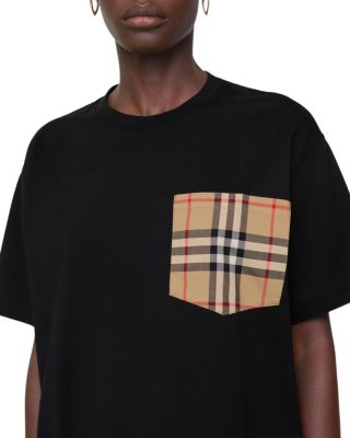 Check Pocket Cotton T-shirt