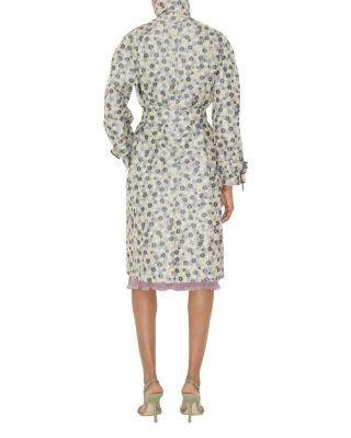 Long Daisy Lightweight Zip Car Coat