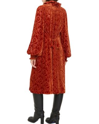 Baroque Silk Blend Velvet Dress