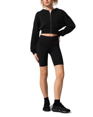  SILKERRY Cropped Fit Seamflow Drift Full-Zip Front Closure Sweatshirt